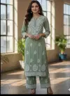 Bs 153 Cotton With Embroidery Work Kurti With Bottom